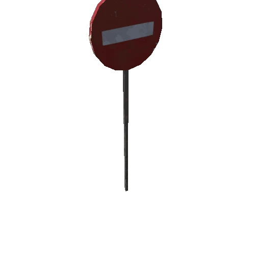 Sign - No Entry - Square Pole